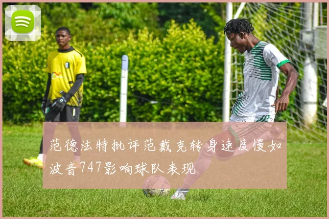 范德法特批评范戴克转身速度慢如波音747影响球队表现